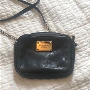 Michael Kors black leather crossbody
